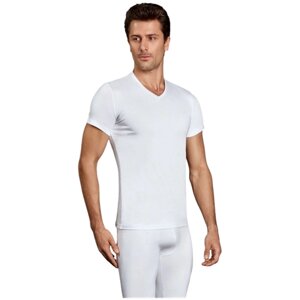 Мужское термобелье футболка с V-образным вырезом белая Doreanse 2890 L (48)