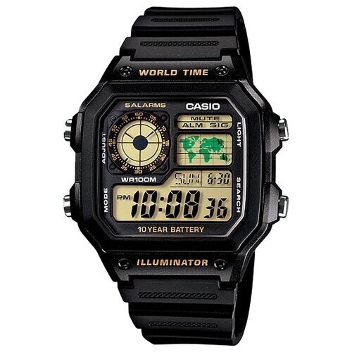 Наручные часы CASIO AE-1200WH-1B, черный