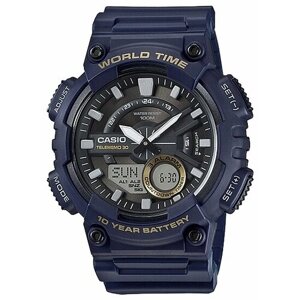 Наручные часы CASIO AEQ-110W-2A, синий, черный
