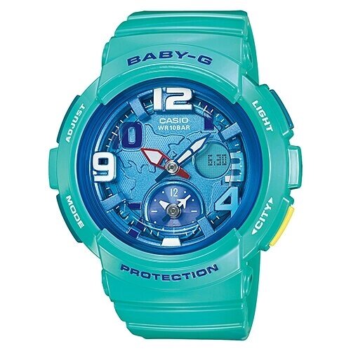 Наручные часы CASIO Baby-G BGA-190-3B, голубой, белый