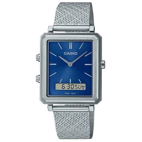 Наручные часы CASIO Casio MTP-B205M-2E, синий, серебряный