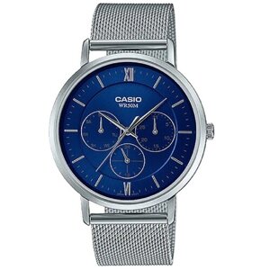 Наручные часы CASIO Casio MTP-B300M-2A, синий, серебряный