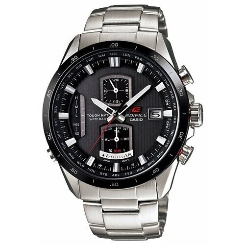 Наручные часы CASIO Edifice EQW-A1110DB-1A, серебряный, черный