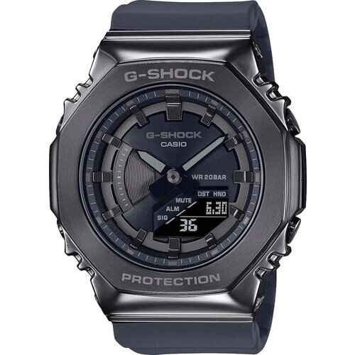 Наручные часы CASIO G-Shock GM-S2100B-8A, черный, серый