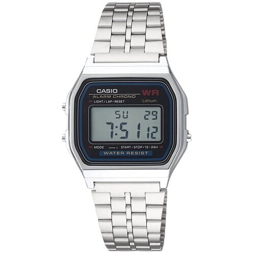 Наручные часы CASIO Наручные часы CASIO A159WA-N1, серебряный, серый