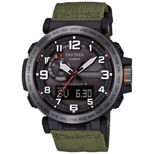 Наручные часы CASIO Pro Trek PRW-6600YB-3E, черный, хаки