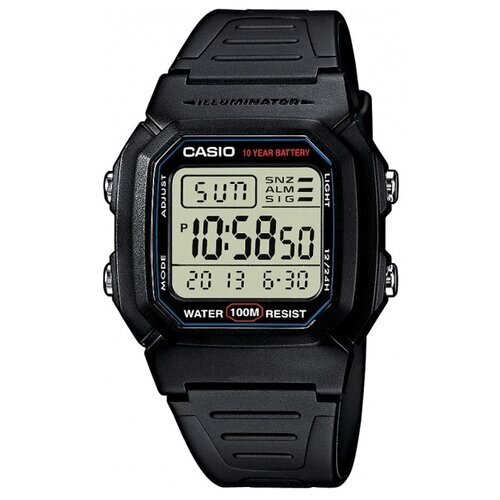 Наручные часы CASIO W-800H-1A, черный
