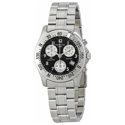 Наручные часы Certina Часы Certina DS Nautic C542.7118.42.92, серебряный, черный