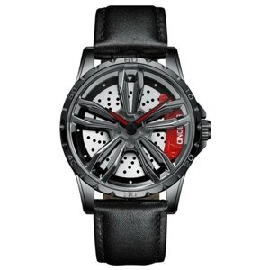 Наручные часы Часы наручные кварцевые мужские, d-4.5 см, ремешок l-26 см, 3 АТМ, мультиколор