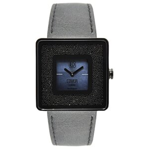 Наручные часы COVER Часы швейцарские наручные женские кварцевые на ремне Cover Co166.06, серый