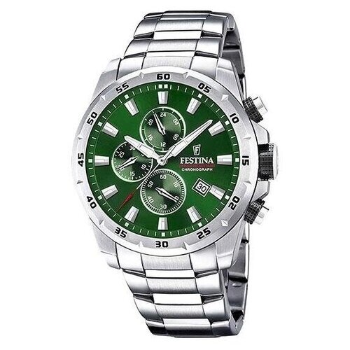 Наручные часы FESTINA Chrono Sport Наручные часы Festina Chrono Sport 20463.3, зеленый, серебряный