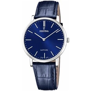 Наручные часы FESTINA Мужские Наручные часы Festina F20012/3, серебряный, синий