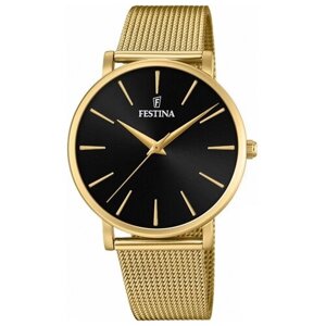 Наручные часы FESTINA Наручные часы Festina F20476/2, черный, золотой