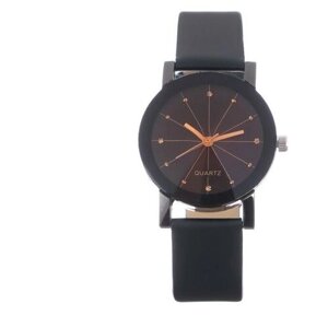 Наручные часы FlashMe Часы наручные женские "Грань", d-3.1 см, черные, черный
