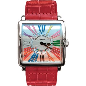 Наручные часы Franck Muller Franck Muller Master Square 6002 M QZ COL R AC, мультиколор, розовый