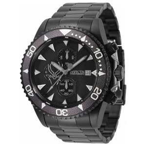 Наручные часы INVICTA Часы мужские кварцевые Invicta Marvel Black Panther 34627, черный
