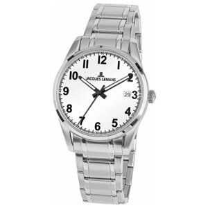 Наручные часы JACQUES LEMANS Часы наручные Jacques Lemans 1-2070D, серебряный