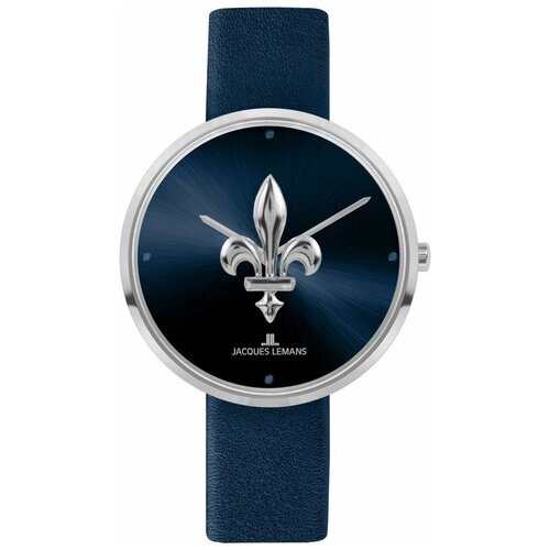 Наручные часы JACQUES LEMANS Design Collection 1-2092D, серебряный, синий