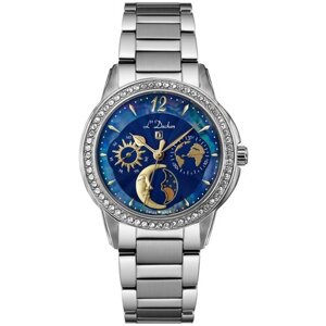 Наручные часы L'Duchen Наручные часы L'Duchen D 737.10.36, серебряный, синий