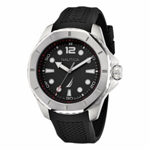 Наручные часы NAUTICA Часы наручные мужские Nautica NAPKMF205, Кварцевые, 46 мм, серебряный