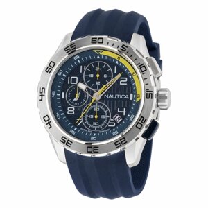 Наручные часы NAUTICA Часы наручные мужские Nautica NAPNSS301, Кварцевые, 47 мм, серебряный