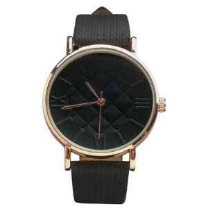 Наручные часы NO NAME Часы наручные кварцевые женские "Мида", дискретный ход, d-3 см, ремешок 8.5 и 11 см, микс, черный