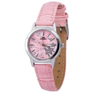 Наручные часы Радуга Наручные женские часы Радуга 703-СР-Р. Кварцевый механизм , нежно розовый цвет, инкрустированный циферблат., розовый