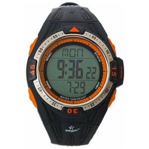 Наручные часы sargan Водонепроницаемые спортивные часы с глубиномером Sargan Вектор 100М, цвет оранжевый, оранжевый