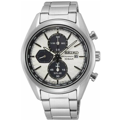 Наручные часы SEIKO CS Sports Часы наручные мужские Seiko Conceptual Series Sports SSC769P1, белый, серебряный