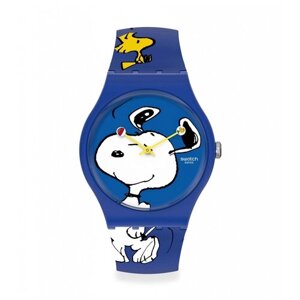 Наручные часы swatch, белый, желтый