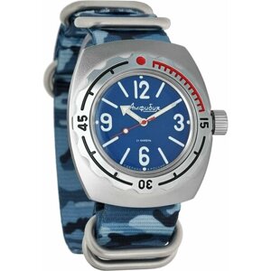 Наручные часы Восток Часы наручные мужские механические с автоподзаводом Восток Амфибия 090914, синий