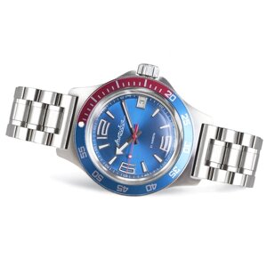 Наручные часы Восток Часы наручные мужские механические Восток Амфибия 740376, голубой