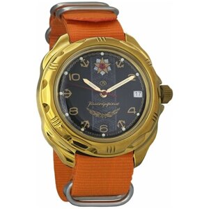 Наручные часы Восток Командирские Мужские Командирские 219471, оранжевый