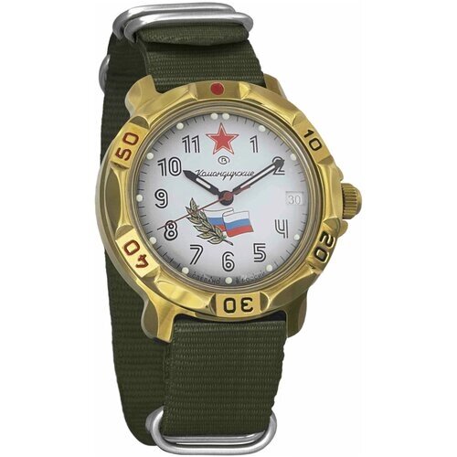 Наручные часы Восток Мужские наручные часы Восток Командирские 819277, зеленый