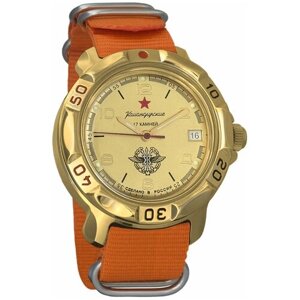 Наручные часы Восток Мужские наручные часы Восток Командирские 819451, оранжевый