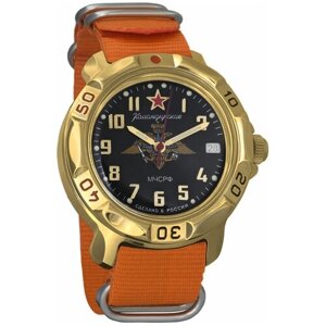 Наручные часы Восток Мужские наручные часы Восток Командирские 819639, оранжевый
