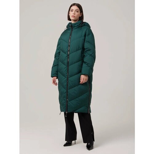 Пальто ELEGANZZA, размер 50, зеленый