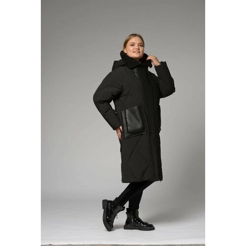 Пальто Karmelstyle, размер 50, черный