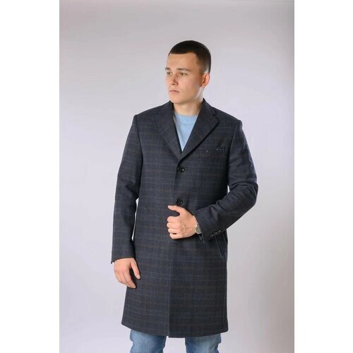 Пальто Truvor демисезонное, шерсть, размер 54/188, серый