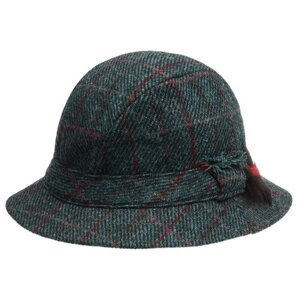 Панама Hanna Hats, шерсть, подкладка, размер 61, синий