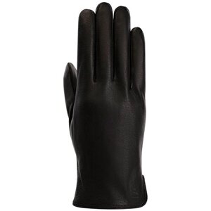 Перчатки ELEGANZZA, демисезон/зима, натуральная кожа, подкладка, размер 8.5, черный