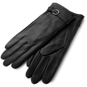 Перчатки Hofler демисезонные, натуральная кожа, подкладка, сенсорные, размер 8, серый
