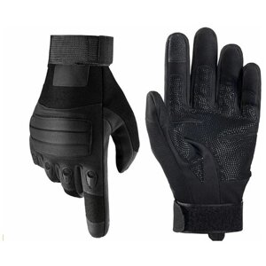 Перчатки мужские спортивные утепленные сенсорные черные L