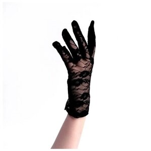 Перчатки в сетку Страна Карнавалия, размер М, черные