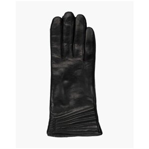 Перчатки женские кожаные зимние ESTEGLA, размер 7, черные.