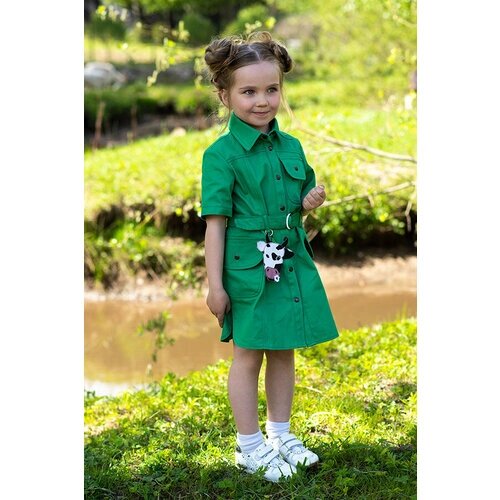 Платье Leya. me, комплект, размер 92, зеленый