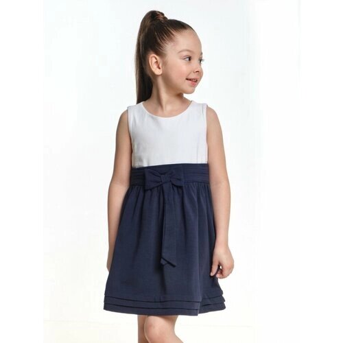 Платье Mini Maxi, хлопок, размер 92, синий, белый