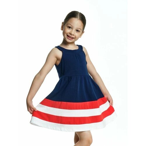 Платье Mini Maxi, хлопок, размер 92, синий