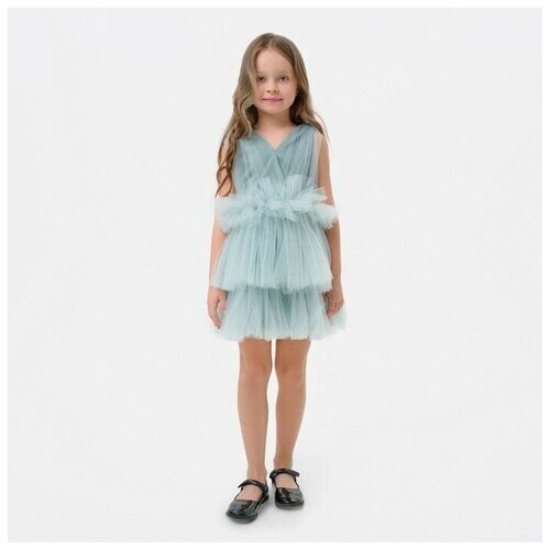 Платье нарядное для девочки KAFTAN, рост 110-116 см (32), цвет мятный