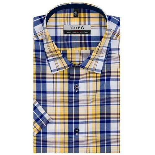 Рубашка GREG, размер 41, желтый